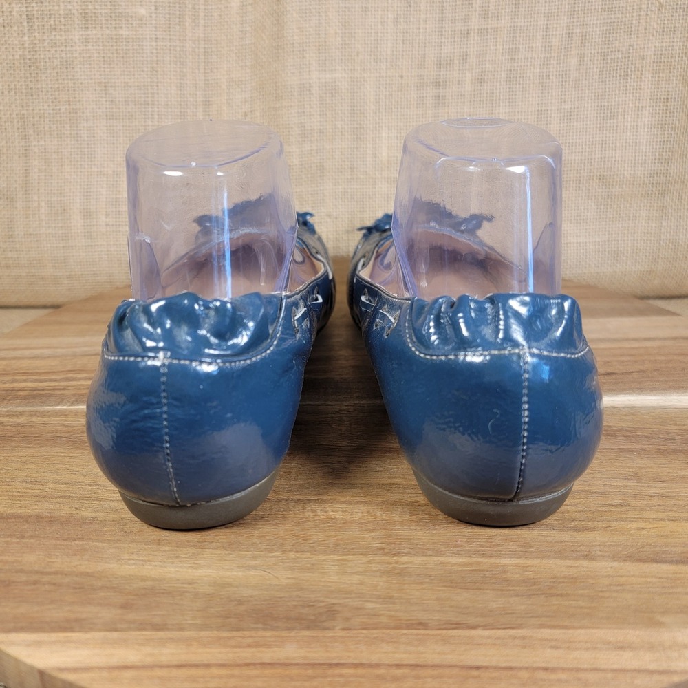 Sperry Top-Sider Flats Women's 8M Blue Patent Leather Moccasin Boat Shoes - Picture 5 of 10